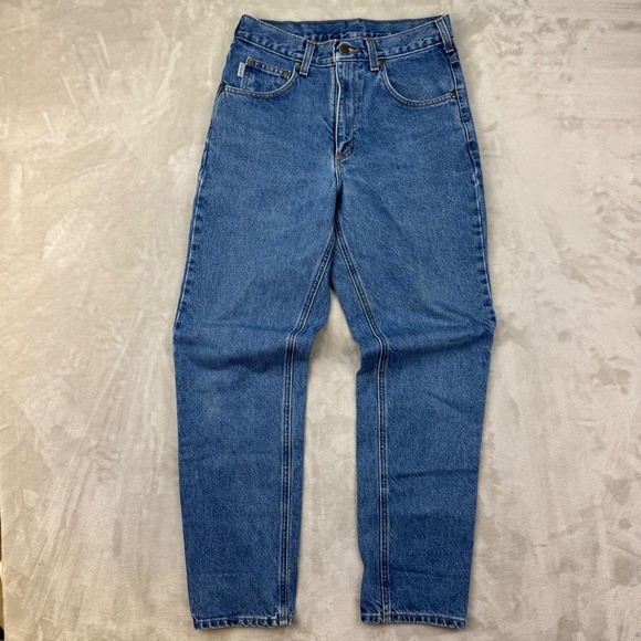 Carhartt Other - Carhartt B17-DST Mens 30x32 Blue Relaxed Fit Tapered Leg Work Denim Jeans
